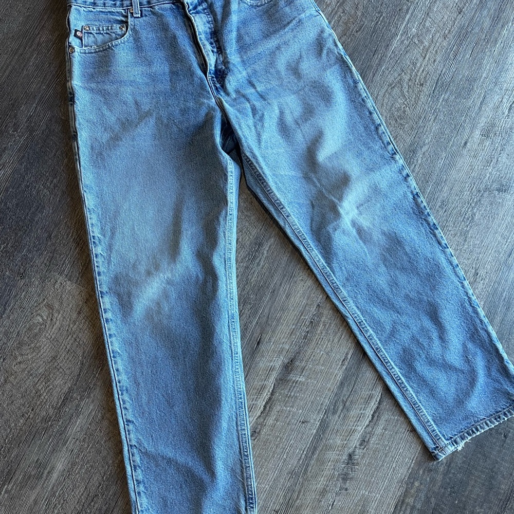 Classic Mission Blues Blue Straight Jeans with Faded Look